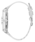 Guess Phoenix J Balvin White Dial Transparent Silicone Strap Watch For Men - V1051M1