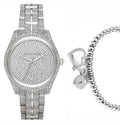  Shop Authentic Michael Kors Lauryn Analog Crystals Silver Dial Silver Steel Strap Watch For Women - MK3717 - Luxxuri