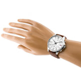  Shop Authentic Tommy Hilfiger Dean Quartz Multifunction White Dial Brown Leather Strap Watch for Men - 1791274 - Luxxuri