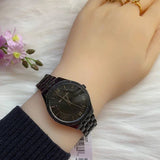 Shop Authentic Michael Kors Lauryn Quartz Black Dial Black Steel Strap Watch For Women - MK4337 - Luxxuri