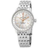  Shop Authentic Breitling Navitimer Automatic 35 White Dial Silver Steel Strap Watch for Men - A17395F41G1A1 - Luxxuri