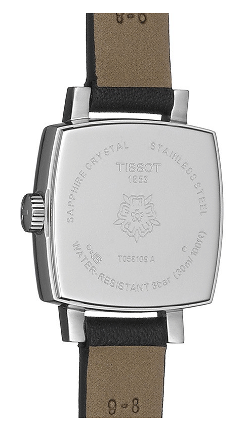 Shop Authentic Tissot Lovely Square Quartz Diamonds Black Dial Black Leather Strap Watch For Women - T058.109.16.056.00 - Luxxuri