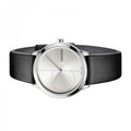  Shop Authentic Calvin Klein Minimal Silver Dial Black Leather Strap Watch for Men - K3M221CY - Luxxuri