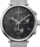  Shop Authentic Calvin Klein High Noon Chronograph Black Dial Silver Mesh Bracelet Watch for Men - K8M27121 - Luxxuri