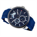  Shop Authentic Tommy Hilfiger Decker Quartz Blue Dial Blue Rubber Strap Watch for Men - 1791350 - Luxxuri