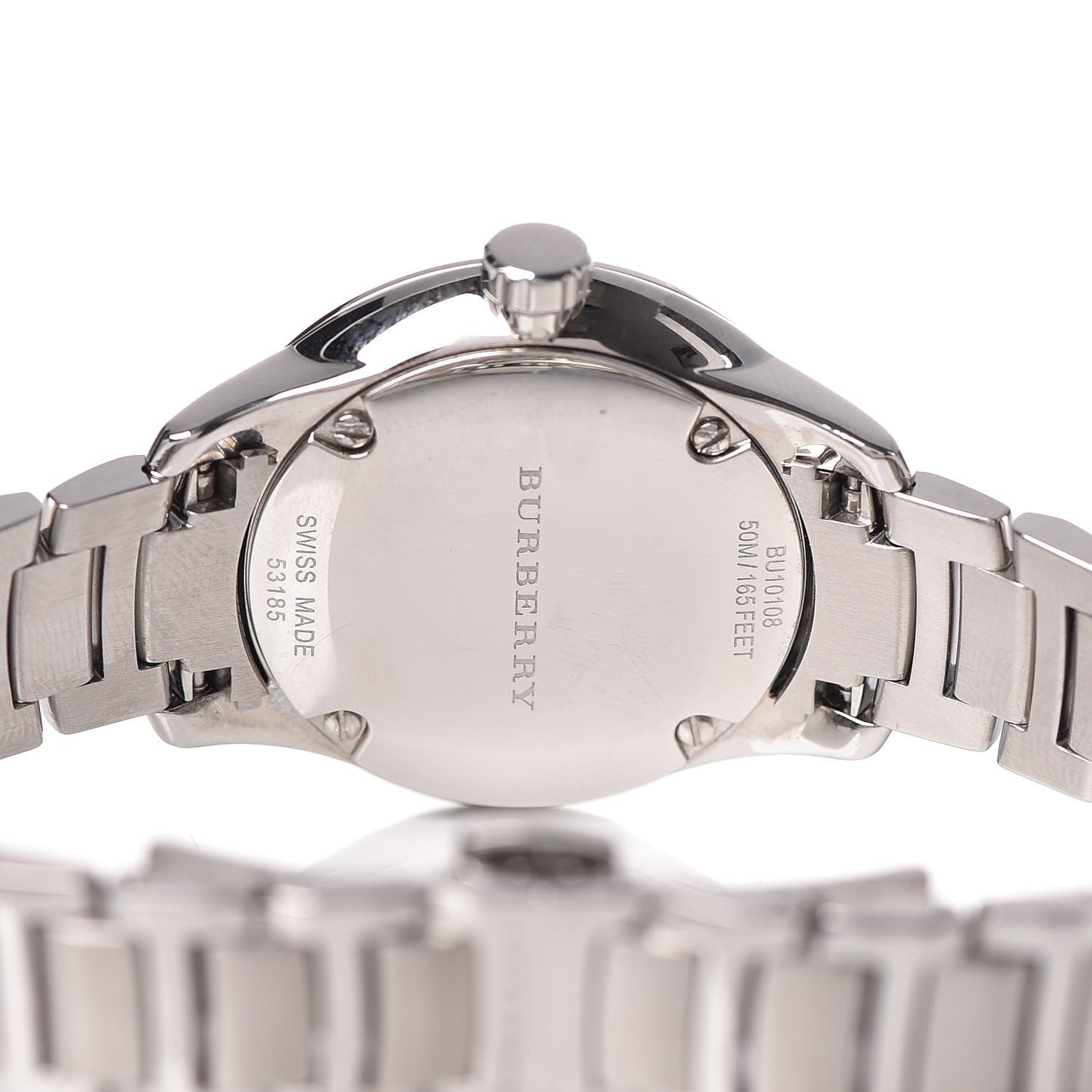 Shop Authentic Burberry The Classic Silver Dial Silver Steel Strap Watch for Women - BU10108 - Luxxuri