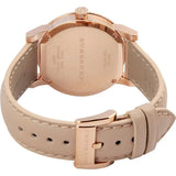  Shop Authentic Burberry The City Beige Dial Beige Leather Strap Watch for Women - BU9207 - Luxxuri