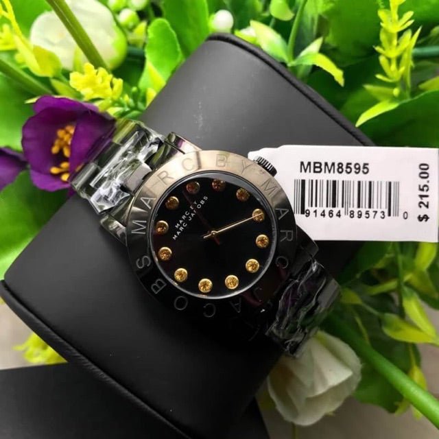  Shop Authentic Marc Jacobs Amy Black Dial Black Steel Strap Watch for Women - MBM8595 - Luxxuri