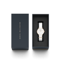  Shop Authentic Daniel Wellington Petite Dover Quartz White Dial White NATO Strap Watch For Women - DW001000313 - Luxxuri