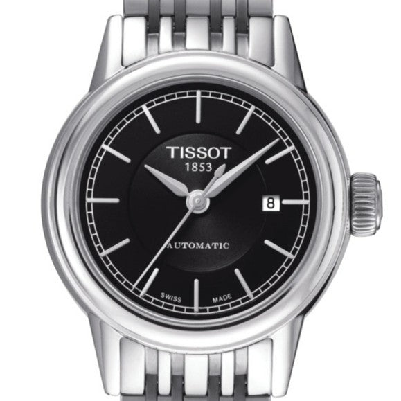  Shop Authentic Tissot Classic Carson Powermatic 80 Black Dial Silver Steel Strap Watch For Men - T085.407.11.051.00 - Luxxuri