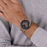  Shop Authentic Michael Kors Layton Chronograph Black Dial Two Tone Steel Strap Watch For Men - MK8913 - Luxxuri