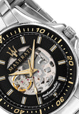  Shop Authentic Maserati SFIDA Automatic Black Dial Silver Steel Strap Watch For Men - R8823140002 - Luxxuri