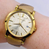  Shop Authentic Burberry Heritage Silver Dial Leather Strap Watch for Women - BU1398 - Luxxuri