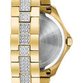  Shop Authentic Bulova Crystal Collection Silver Crystal Dial Gold Steel Strap Watch for Women - 98L228 - Luxxuri
