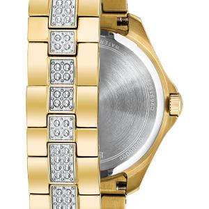  Shop Authentic Bulova Crystal Collection Silver Crystal Dial Gold Steel Strap Watch for Women - 98L228 - Luxxuri
