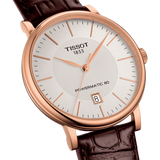  Shop Authentic Tissot Carson Premium Powermatic 80 White Dial Brown Leather Strap Watch For Men - T122.407.36.031.00 - Luxxuri