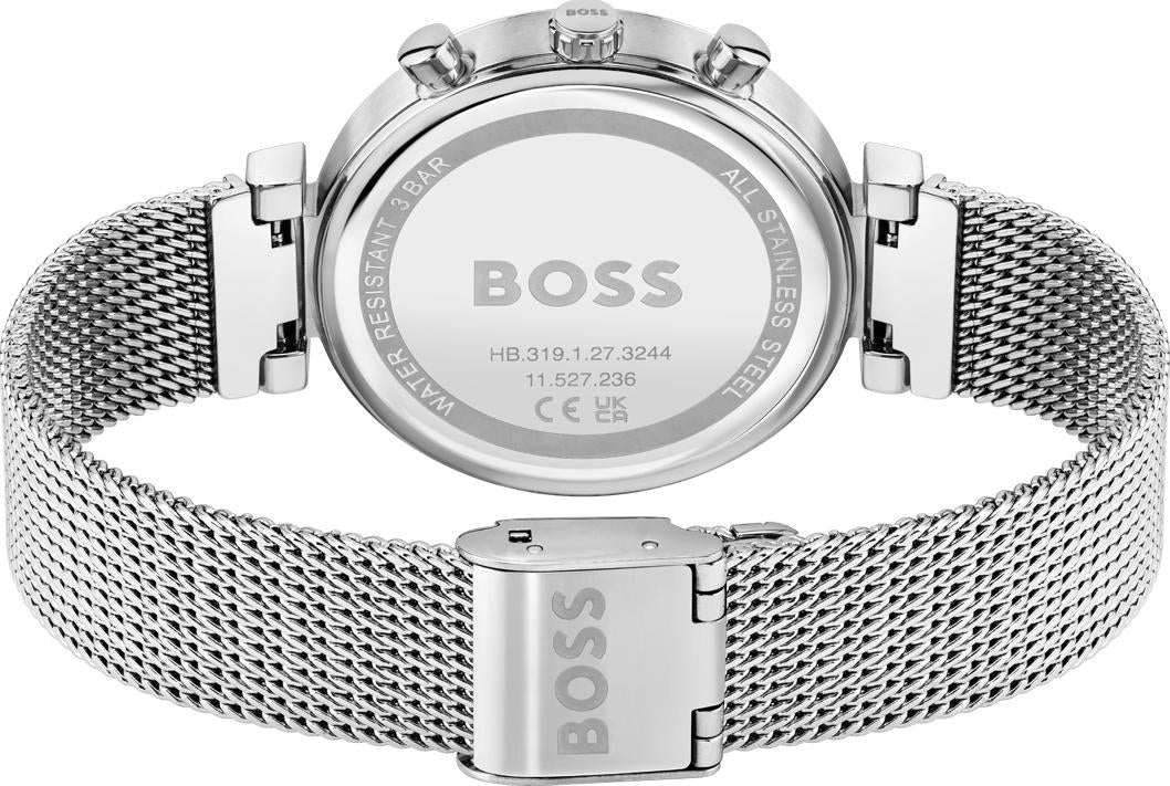  Shop Authentic Hugo Boss Flawless Pink Dial Silver Mesh Bracelet Watch for Women - 1502625 - Luxxuri