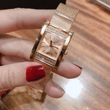  Shop Authentic Guess Nouveau Diamonds Rose Gold Dial Rose Gold Mesh Bracelet Watch for Women - W0127L3 - Luxxuri