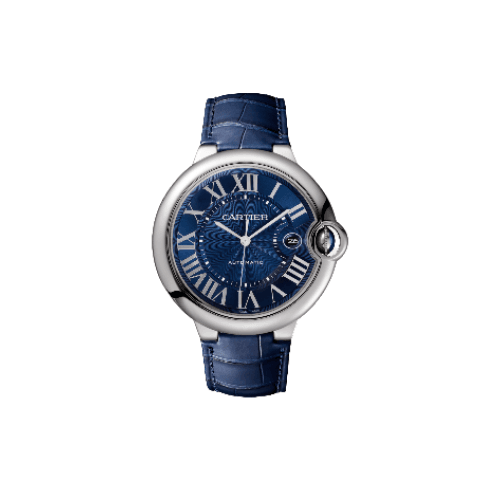  Shop Authentic Cartier Ballon Bleu De Cartier Blue Dial Blue Leather Strap Watch for Men - WSBB0027 - Luxxuri