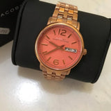  Shop Authentic Marc Jacobs Fergus Orange Dial Rose Gold Steel Strap Watch for Women - MBM8648 - Luxxuri