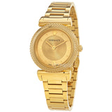  Shop Authentic Versace V-Motif Gold Dial Gold Steel Strap Watch for Women - VERE00618 - Luxxuri