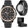  Shop Authentic Hugo Boss Grandmaster Black Dial Black Steel Strap Watch for Men  - 1513885 - Luxxuri
