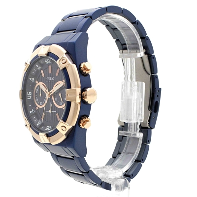  Shop Authentic Guess Jolt Analog Blue Dial Blue Steel Strap Watch for Men - W0377G4 - Luxxuri