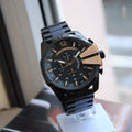  Shop Authentic Diesel Mega Chief Black Dial Black Steel Strap Watch For Men - DZ4309 - Luxxuri