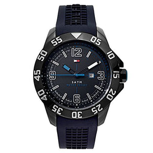  Shop Authentic Tommy Hilfiger Sport Multifunction Black Dial Black Rubber Strap Watch for Men - 1790983 - Luxxuri