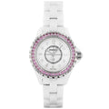  Shop Authentic Chanel J12 Quartz Diamonds Mother of Pearl White Dial White Steel Strap Watch for Women - J12 H3243 - Luxxuri