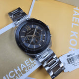  Shop Authentic Michael Kors Brecken Chronograph Black Dial Silver Steel Strap Watch For Men - MK8847 - Luxxuri