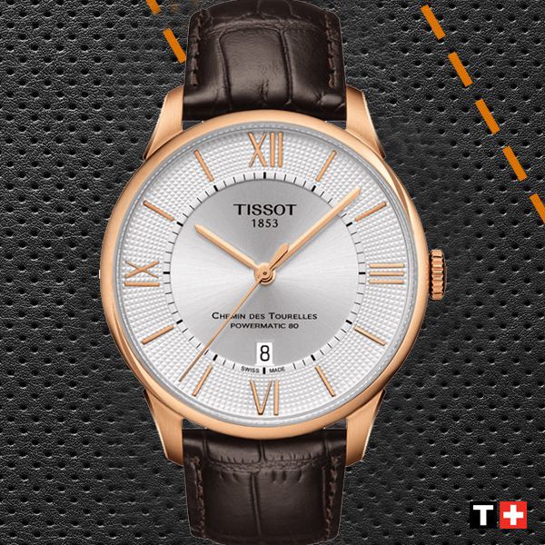  Shop Authentic Tissot Chemin Des Tourelles Powermatic 80 Silver Dial Brown Leather Strap Watch For Men - T099.407.36.038.00 - Luxxuri