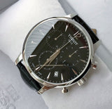  Shop Authentic Tissot Tradition Chronograph Black Dial Black Leather Strap Watch For Men - T0636171605700 - Luxxuri