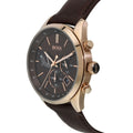  Shop Authentic Hugo Boss Grand Prix Brown Dial Brown Leather Strap Watch for Men - 1513605 - Luxxuri