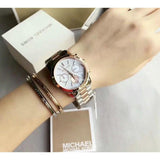  Shop Authentic Michael Kors Runway Chronograph Blue Dial Two Tone Steel Strap Watch For Women - MK6166 - Luxxuri