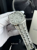  Shop Authentic Bulova Phantom Swarovski Crystal Pave Silver Dial Silver Steel Strap Watch for Men - 98B296 - Luxxuri