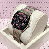  Shop Authentic Gucci Grip Quartz Silver Dial Silver Steel Strap Watch For Women - YA157438 - Luxxuri