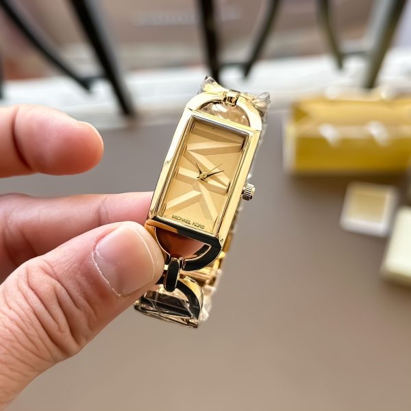  Shop Authentic Michael Kors Empire Three Hand Gold Dial Gold Steel Strap Watch For Women - MK7406 - Luxxuri