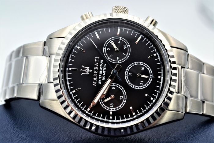  Shop Authentic Maserati Competizione Chronograph Quartz Black Dial Watch For Men - R8853100023 - Luxxuri