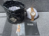  Shop Authentic Guess Viva Diamonds White Dial Rose Gold Steel Strap Watch for Women - W0111L3 - Luxxuri