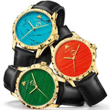  Shop Authentic Gucci G Timeless Coral Red Dial Black Leather Strap Watch For Men - YA126464 - Luxxuri