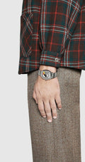  Shop Authentic Gucci Grip x Disney Quartz Silver Dial Silver Steel Strap Unisex Watch - YA157419 - Luxxuri