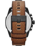  Shop Authentic Diesel Mega Chief Quartz Black Dial Two Tone Leather Strap Watch For Men - DZ4305 - Luxxuri