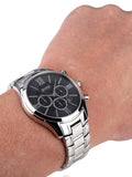  Shop Authentic Hugo Boss Ambassador Chronograph Black Dial Silver Steel Strap Watch For Men - HB1513196 - Luxxuri