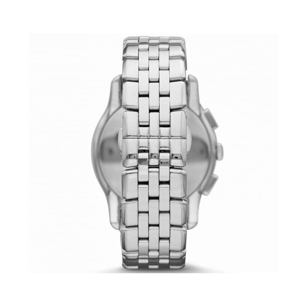  Shop Authentic Emporio Armani Classic Chronograph Black Dial Silver Steel Strap Watch For Men - AR1786 - Luxxuri