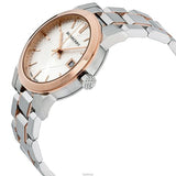  Shop Authentic Burberry The City Diamonds White Dial Two Tone Steel Strap Watch for Women - BU9127 - Luxxuri