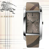  Shop Authentic Burberry Nova Check Silver Dial Two Tone Leather Strap Watch For Women - BU9404 - Luxxuri