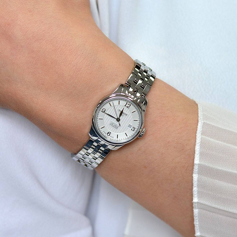  Shop Authentic Tissot Le Locle Small Lady Automatic Silver Dial Silver Steel Strap Watch For Women - T41.1.183.34 - Luxxuri