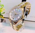  Shop Authentic Bulova Crystal Collection Silver Crystal Dial Gold Steel Strap Watch for Women - 98L228 - Luxxuri