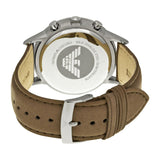  Shop Authentic Emporio Armani Classic Chronograph Silver Dial Brown Leather Strap Watch For Men - AR2471 - Luxxuri